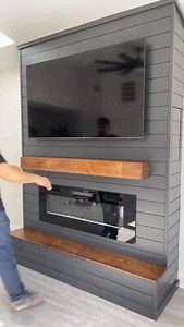 Custom Mantel with a hidden drawer ….Tb #diy #handmade #fireplace | Avwooddesigns