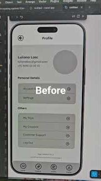 Before&After profile design #profilepage #creativeidea #creativedesign #design