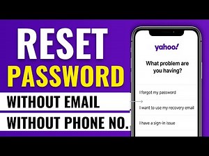 How to Reset Yahoo Password Without Email and Phone Number 2025 | Recover Yahoo Password (Updated)