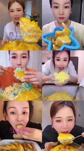 COMPILATION ❄️💛 . only bites and swallows yellow ice eating compilation buckwheat . #iceeating #iceeatingasmr #asmrice #iceasmr #asmrsounds