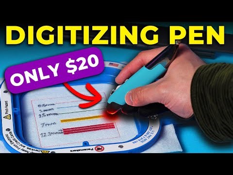 BEST BUDGET Digitizing Pen for Machine Embroidery!