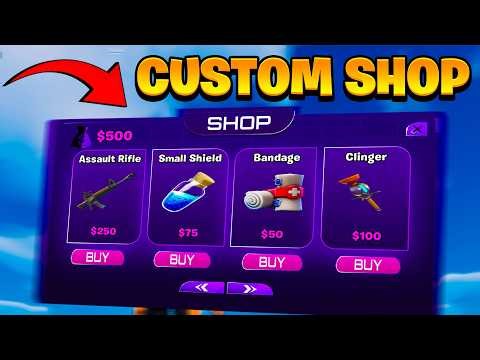 How to create CUSTOM ITEM SHOP in Fortnite Creative (UEFN)