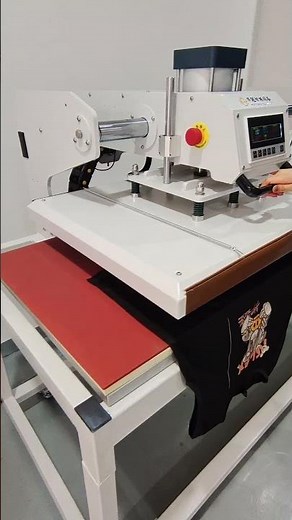 Pneumatic heat press machine t-shirt DTF transfers heat transfer vinyl sublimation #stonemachine