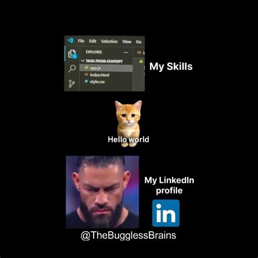 MY LINKEDIN PROFILE AFTER WATCHING 3 HOURS OF CODING TUTORIALS 😭💻...#coding #linkedin