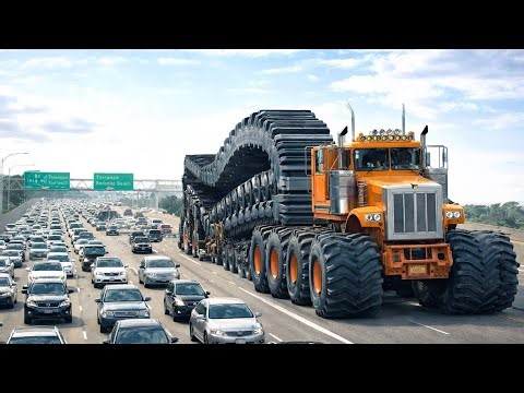 Overloaded truck transport is extremely dangerous | Dangerous skills versus stupidity