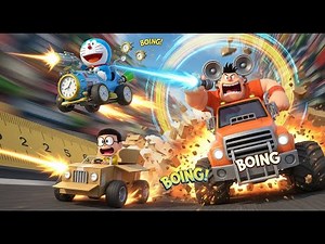 New Cartoon Doraemon & Toy Cars Extreme Racing Adventure video For Kids Trending 2025