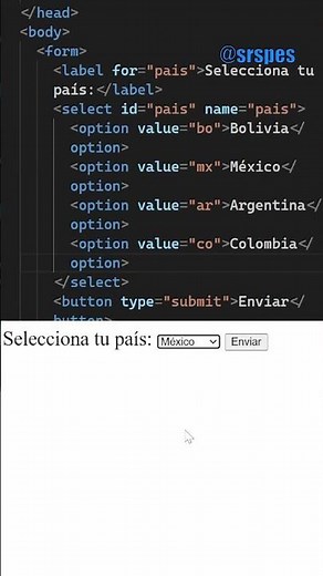 How the option tag works in HTML