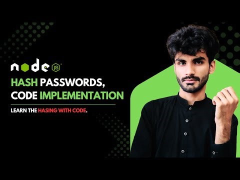 Hashing Code Implementation in Node.js | Password Hashing with bcrypt
