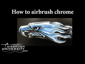 How to airbrush chrome. Learn to paint a chrome emblem.