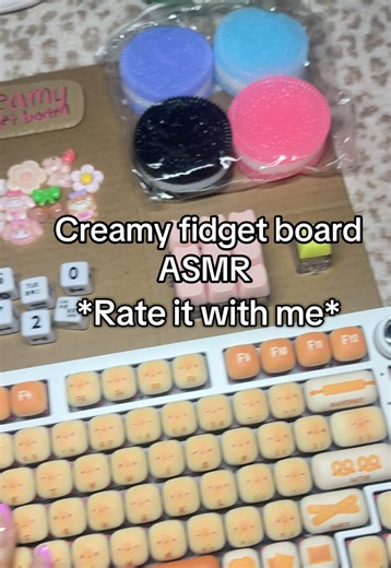 Creamy fidget board ASMR 🍞 #fidgetboard #fidget #asmr #asmrsounds #asmrvideo
