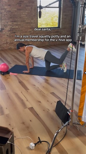 The V-Hive App by Dr. Sara Reardon | Dear Santa, we would love a leak free 2026. Get your 7 days of free pelvic floor workouts at the link in our bio. 💪300+ on-demand... | Instagram