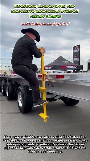 Effortless Access With The Innovative Removable Flatbed Trailer Ladder