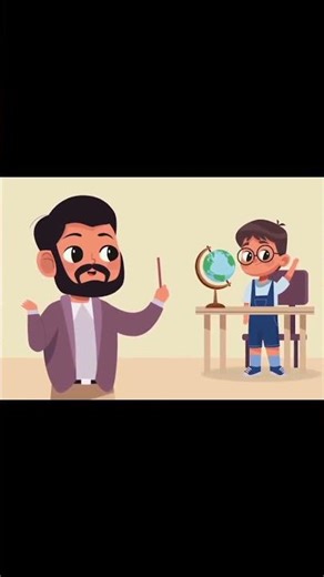 Happy teacher Student stady..#funny #cartoon #anime