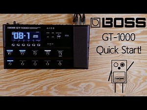 GT-1000 Quick Start/UI Introduction