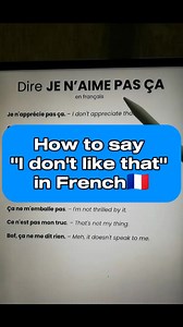 How to say "I don't like that" in French🇨🇵|Learn and speak french with Alain and Moh #learnfrench | OuiTeach & French Becomes Easy