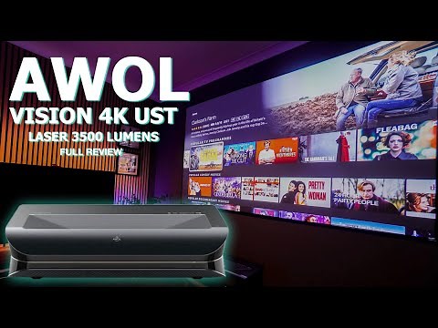 AWOL Vision LTV 3500 Triple Laser 4K UST Projector Full Review | You May Need Sunglasses!