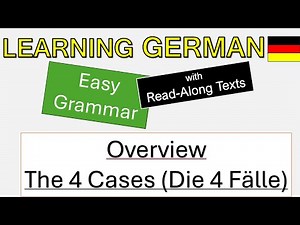 ⬛🟥🟨Overview of the German Cases | Nominative, Accusative, Dative & Genitive Explained for Beginners
