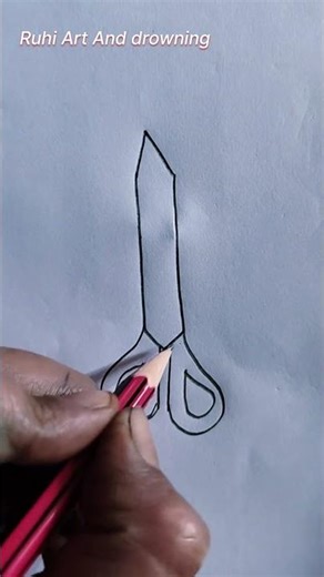 How to Drow a beautiful Scissors Drowning