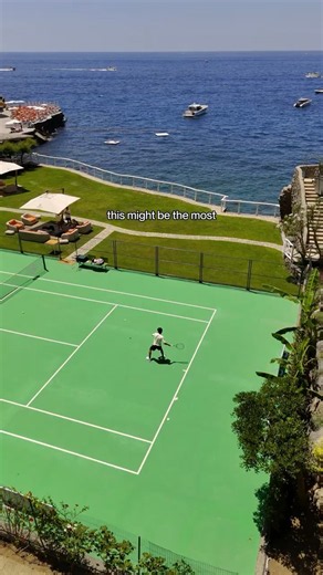The most beautiful tennis courts (Episode 01) Il San Pietro 🇮🇹🌊