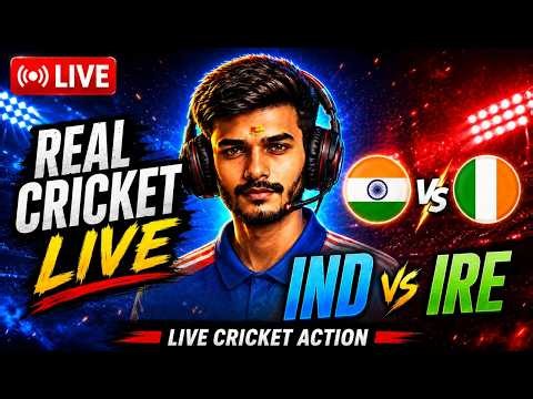🔴 INDIA vs IRELAND LIVE | Real Cricket 24 Gameplay | Epic Match Today