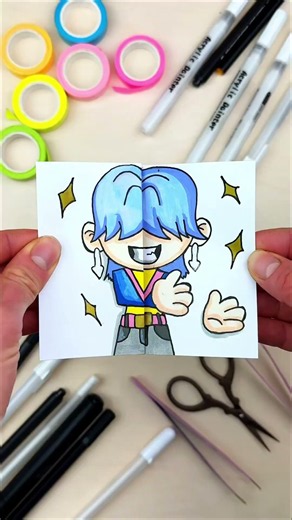 Coolest Paper Crafts with Kpop Idol by Soda Pop 💙#kpop#sodapop#papercrafts#kpopdemonhunters#crafts