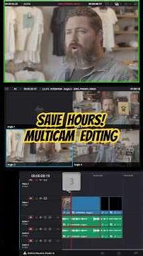 The fastest way to Multicam Edit in DaVinci Resolve 🚀 #davinciresolve #editingtips