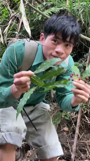 Primitive People Eating Wild Fruits in the Jungle 🍓🔥
