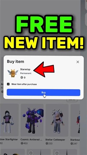 🤯NEW FREE ITEM ON CATALOG ROBLOX!!! #roblox #freeitemsroblox #newitemroblox #freerobloxitems