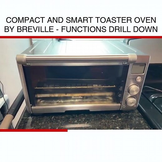 Compact and smart toaster oven by Breville - functions drill down