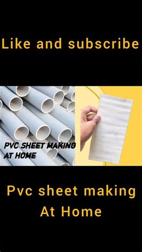PVC SHEET from PIPE at Home 🔥 | DIY PVC Sheet Making Tutorial #pvc #diy #jugaad #shorts