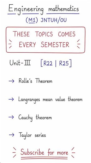 Engineering Maths M1 Important Questions Before Exam 🚨 #m1