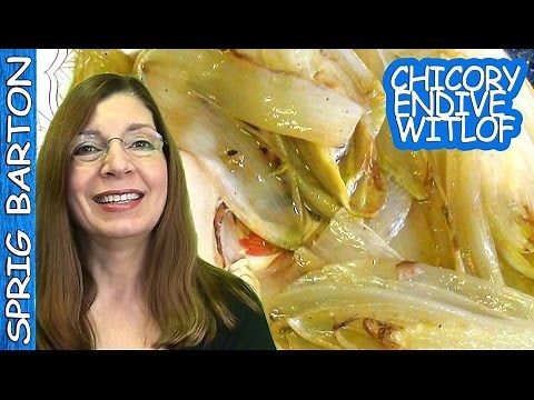 How to Make SUPERB BRAISED CHICORY! ENDIVE Recipe! Sprig Barton Witlof Recipe