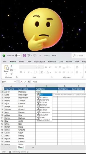 How to use the TEXTJOIN formula in Excel✅ #excel #shorts