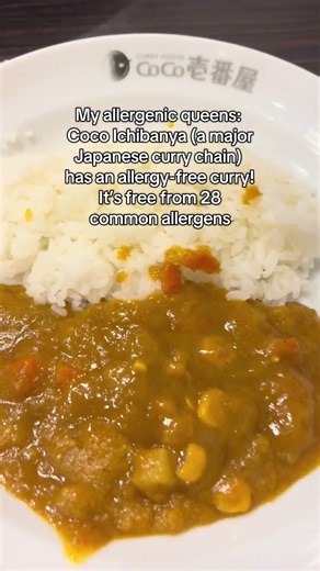 Allergy-Free Curry from Coco Ichibanya