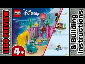 PREVIEW: 43254, LEGO Disney, Ariel's Crystal Cavern​ & Building Instructions! LEGO 2024