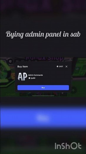 Bying admin panel in sab!!!👏👏👻 #stealabrainrot #roblox #shorts #adminpanel