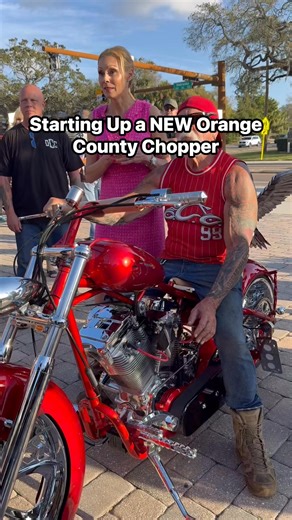 Starting up a new Orange County Choppers bike! | CycleDrag