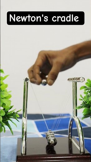 The Physics of Newton's Cradle Explained #experiment 🔥🧪