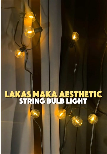SOLAR STRING LIGHTS for outdoor pero pwede din naman sa room to lakas maka aesthetic! 🤩 #stringlight #solarstringlights #gardenlights #cozyvibes