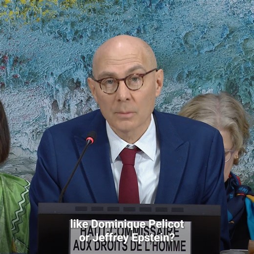 "Does anyone think there are not many more men like Dominique Pelicot or Jeffrey Epstein? States must investigate all alleged crimes, protect survivors and ensure justice without fear or favour." - United Nations Human Rights Chief Volker Türk at #HRC61 | UN Geneva