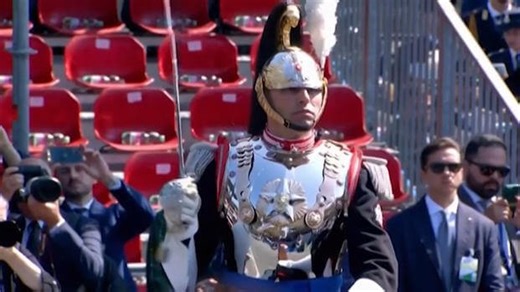 Italians Mark 77th Anniv. of Republic with Parade