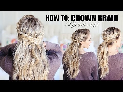 3 Crown Braid Hairstyles You Can Make at Home