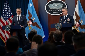 Hegseth, Caine Laud Success of U.S. Strike on Iran Nuke Sites