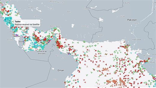 Zeitraffer: Ein genauerer Blick auf den Schiffsverkehr in der Straße von Hormus