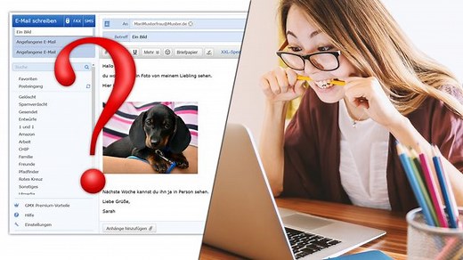 Bild in E-Mail einfügen