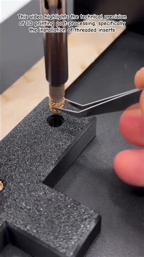 Upgrading 3D Prints with Metal Threads