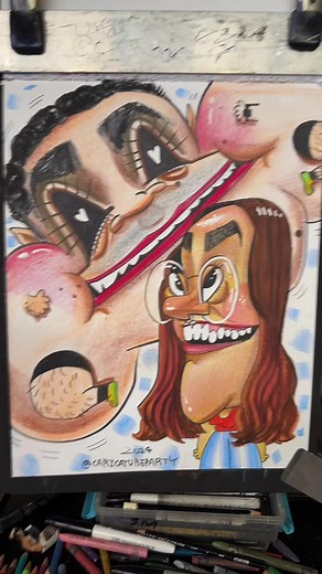 Caricature Art: Capturing Funny Laughs with Street Art
