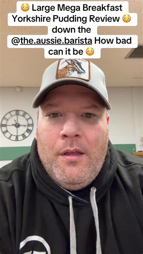 😳 Large Mega Breakfast Yorkshire Pudding Review 😳 down the @the.aussie.barista How bad can it be 😳 #fypageシ #fypシ゚viralシfypシ゚ #fblifestyle #foodblogger #yorkshirepudding #fullenglishbreakfast | Travelling Dad