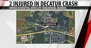 2 hospitalized after police say car lost control in Decatur