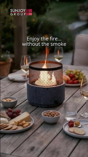 This Smokeless Tabletop Fire Pit Will Transform Your Backyard Nights!